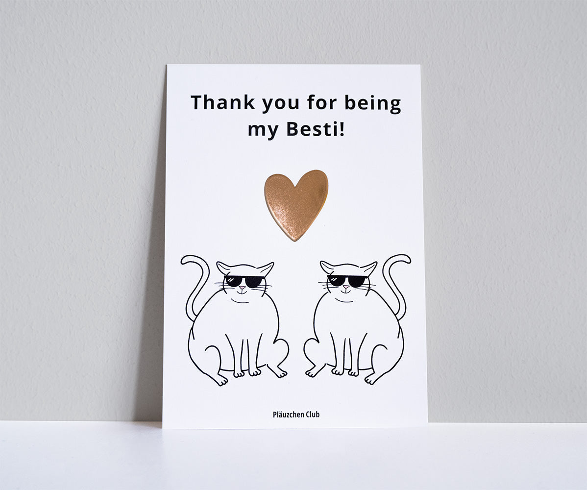 "Thanks Besti" Pläuzchen Club Postkarten 3er Set