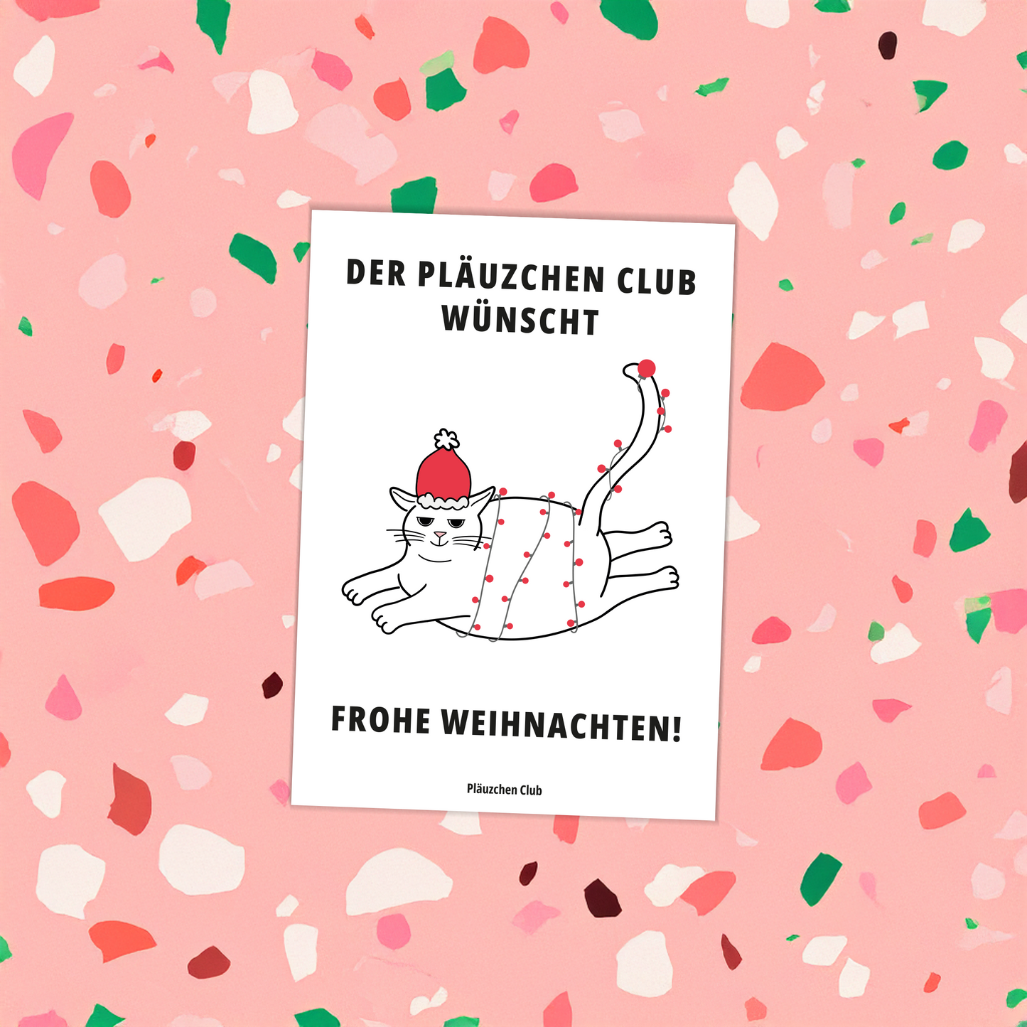 "Frohe Weihnachten" Pläuzchen Club Postkarten 3er Set