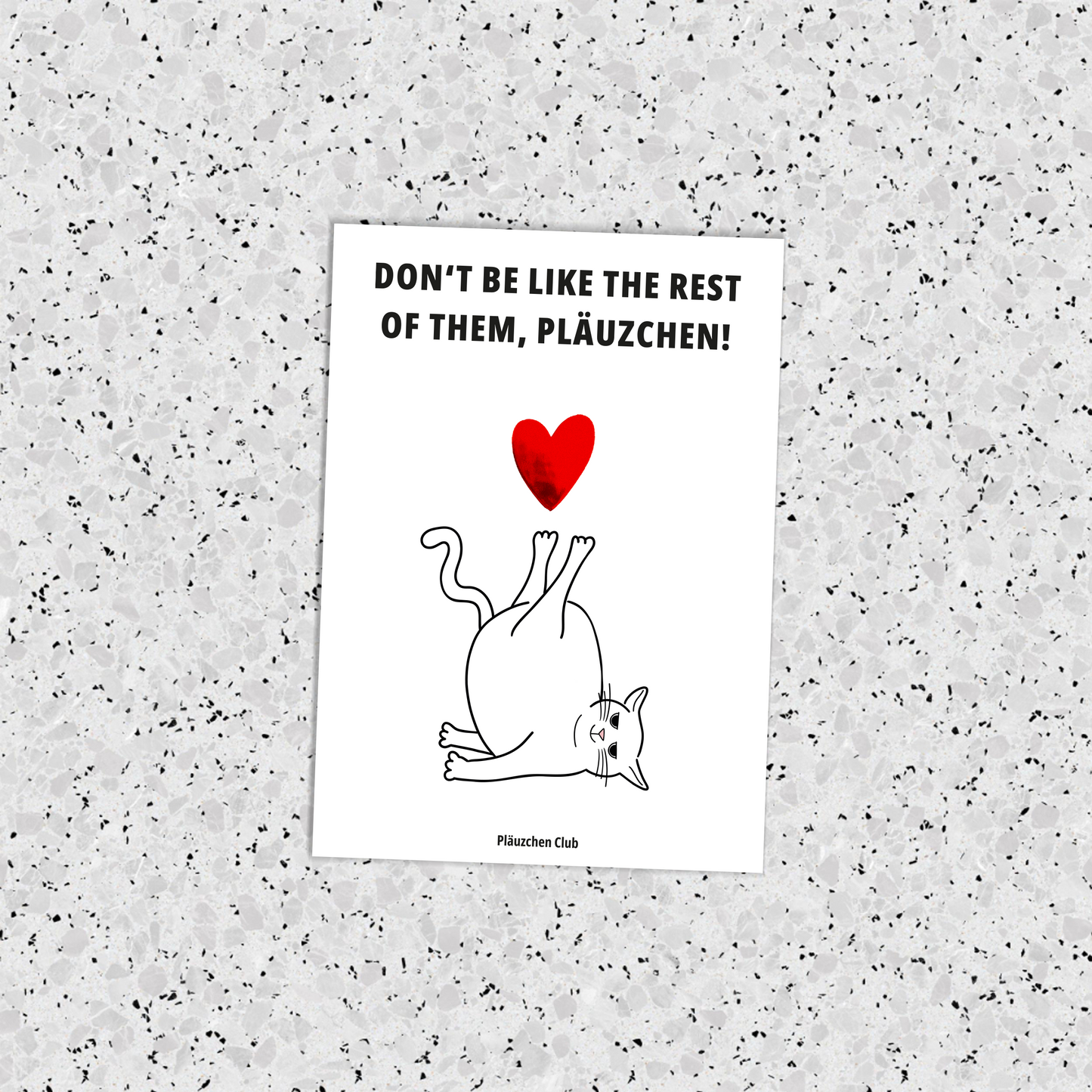 "Don't be like"  Pläuzchen Club Postkarten 3er Set